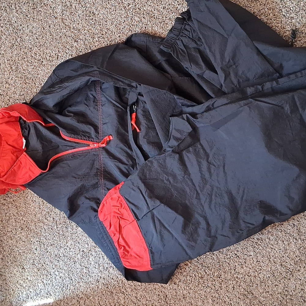 Black and Red Windbreaker Jacket Malboro Promotional